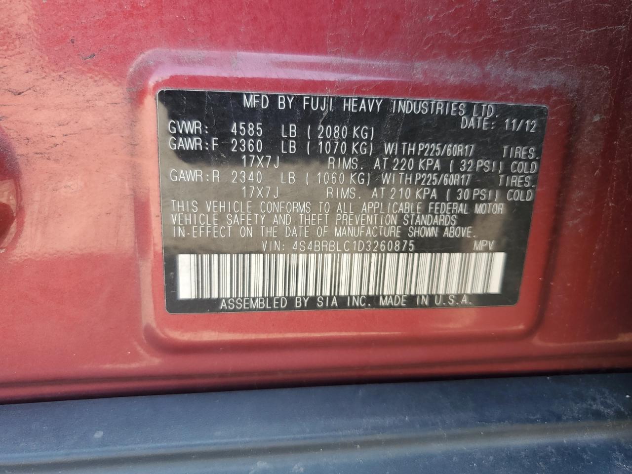 Subaru Outback 2.5i Limited