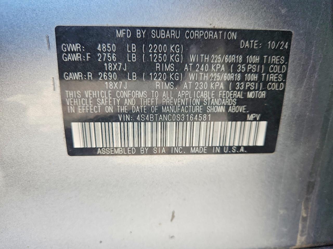Subaru Outback Limited