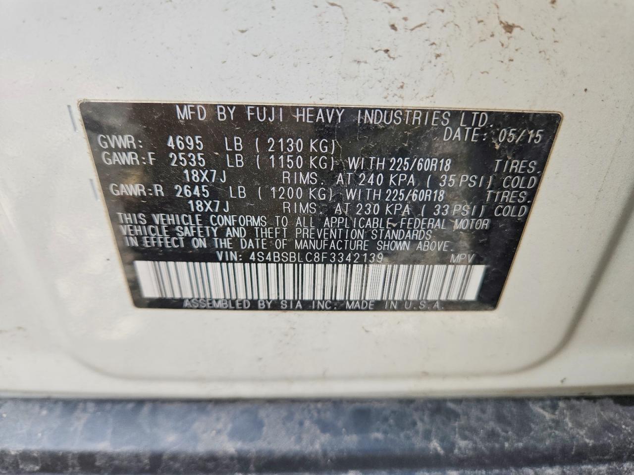Subaru Outback 2.5i Limited