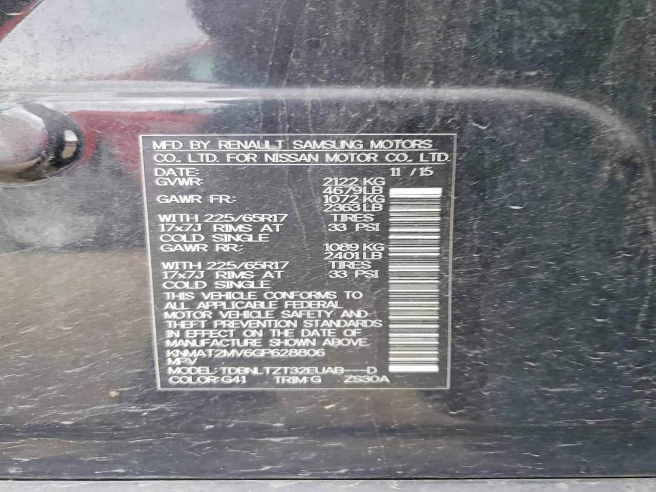 Nissan Rogue Sv
