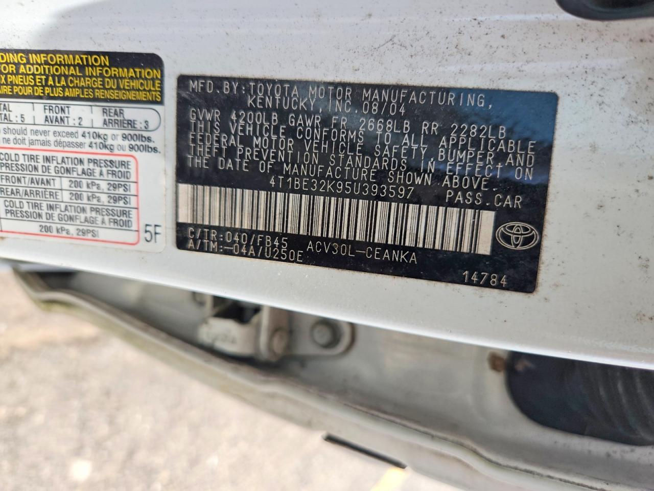 Toyota Camry Le