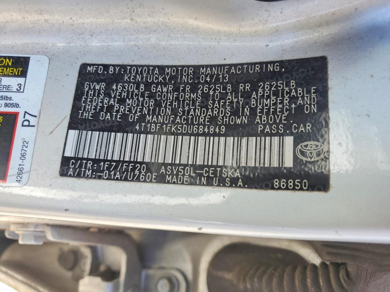 Toyota Camry Se