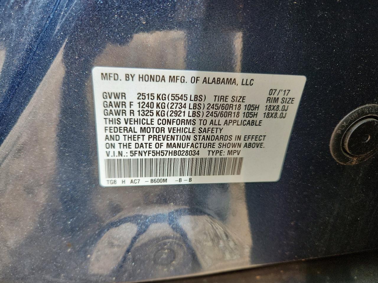 Honda Pilot Exl