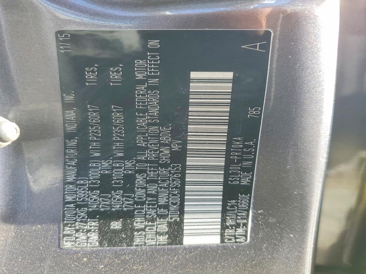 Toyota Sienna Xle 8-passenger
