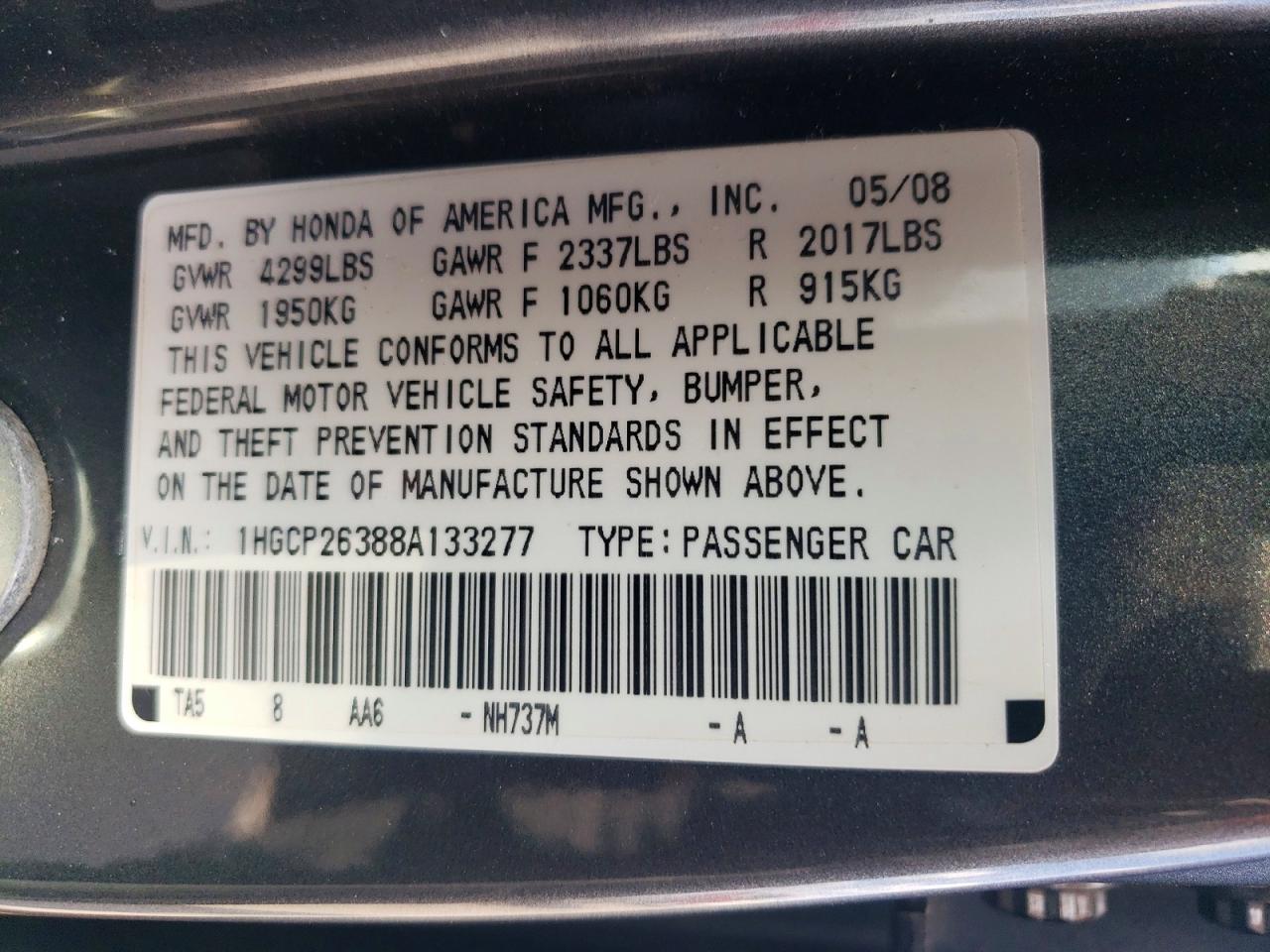 Honda Accord Lx