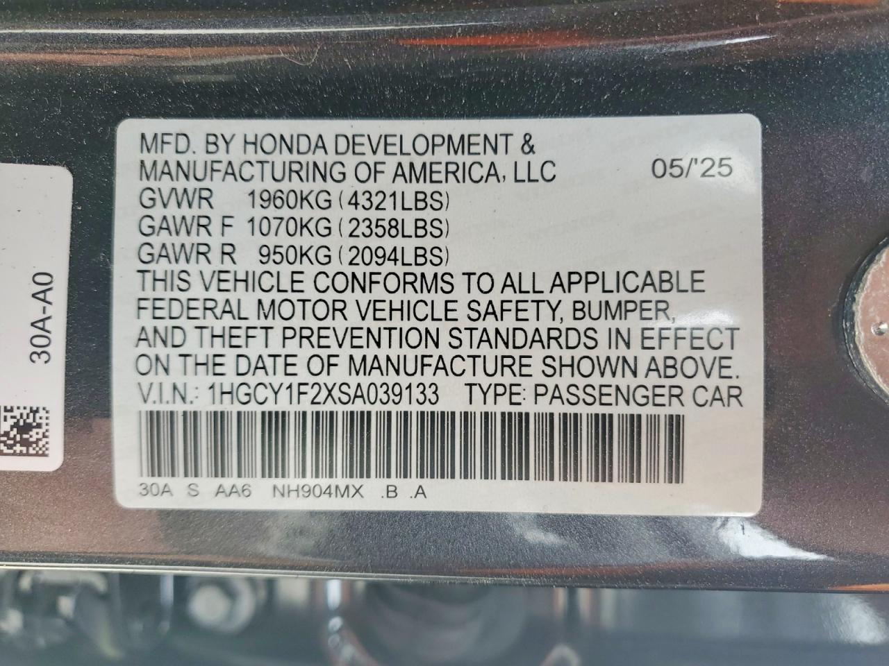 Honda Accord Lx