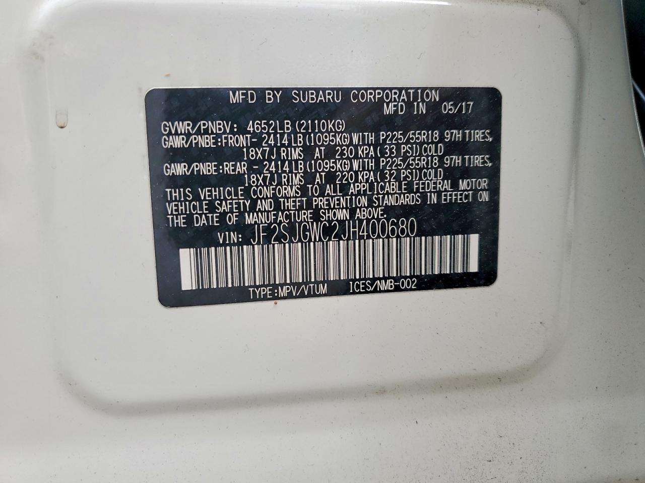 Subaru Forester 2.0xt Touring
