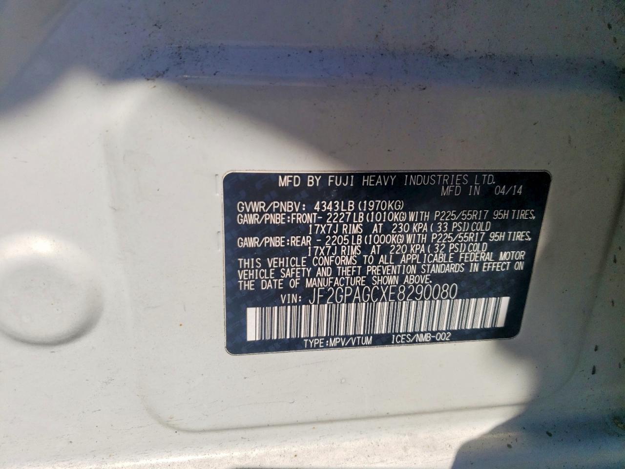 Subaru Xv 2.0 Limited