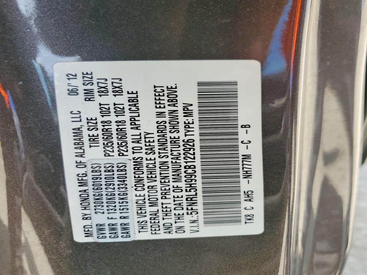 Honda Odyssey Touring