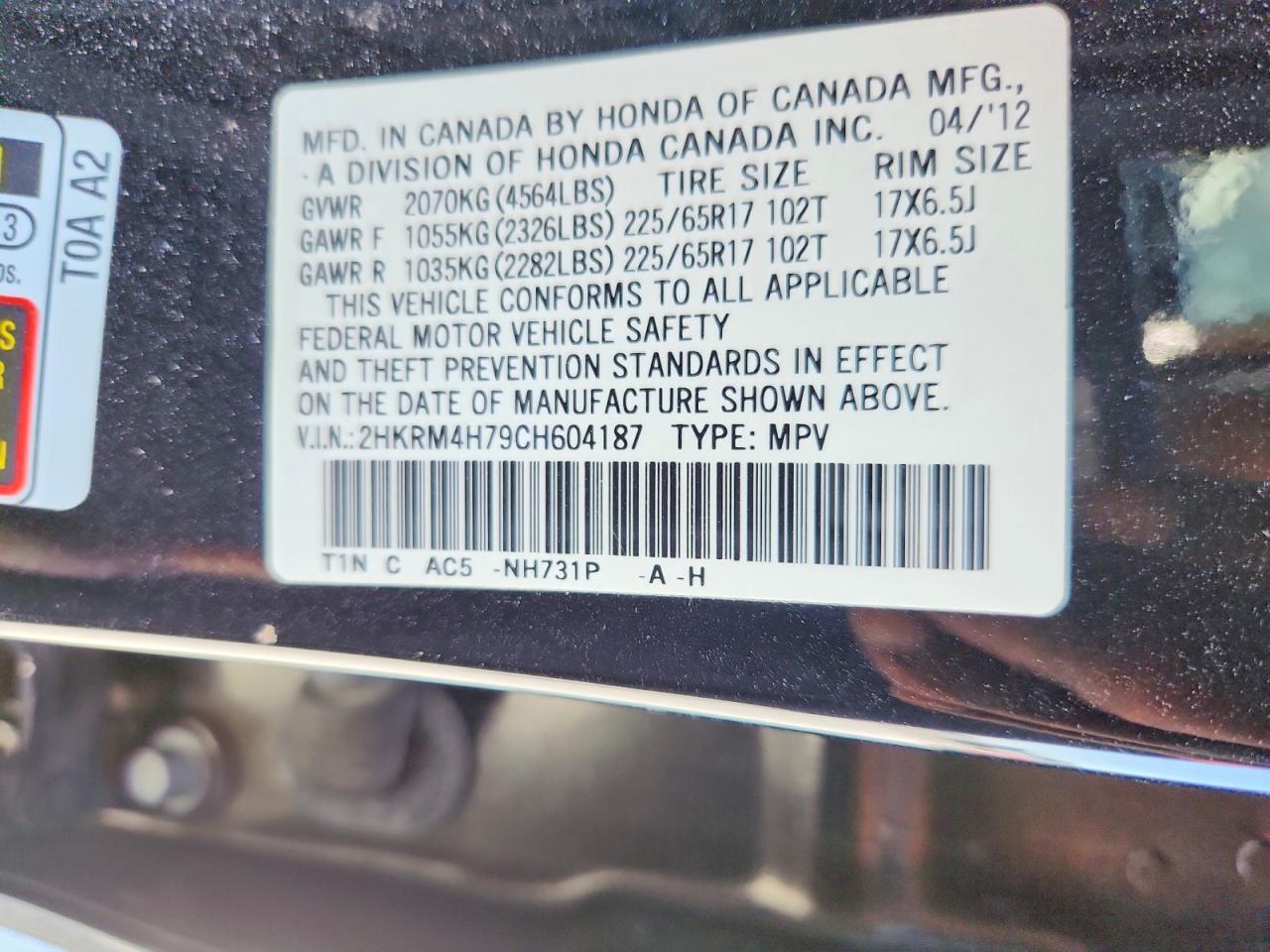 Honda Crv Exl