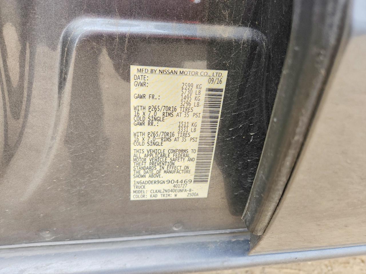 Nissan Frontier Sv