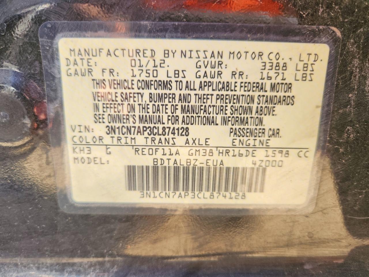 Nissan Versa 1.6 S