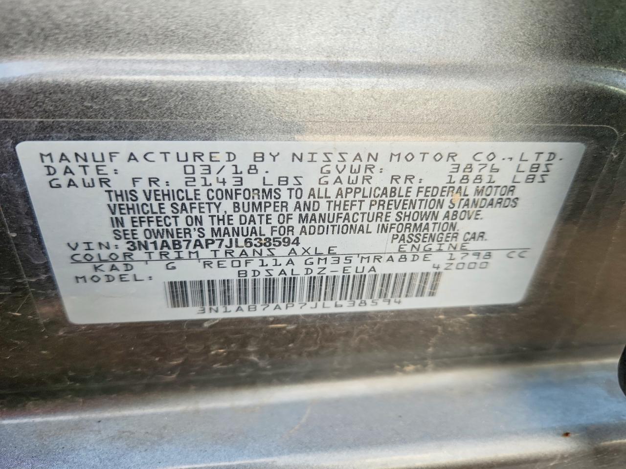 Nissan Sentra Sv