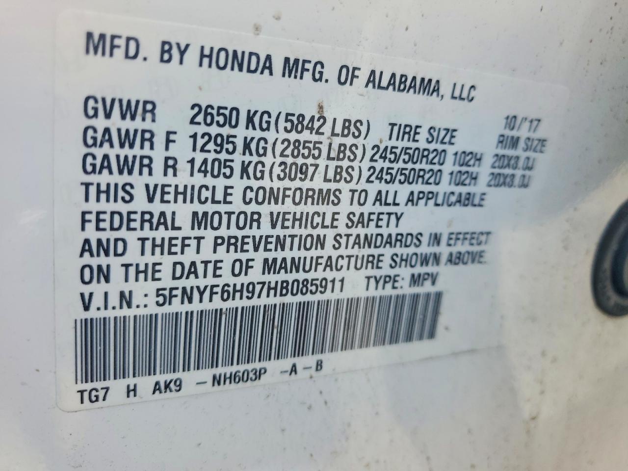 Honda Pilot Touring