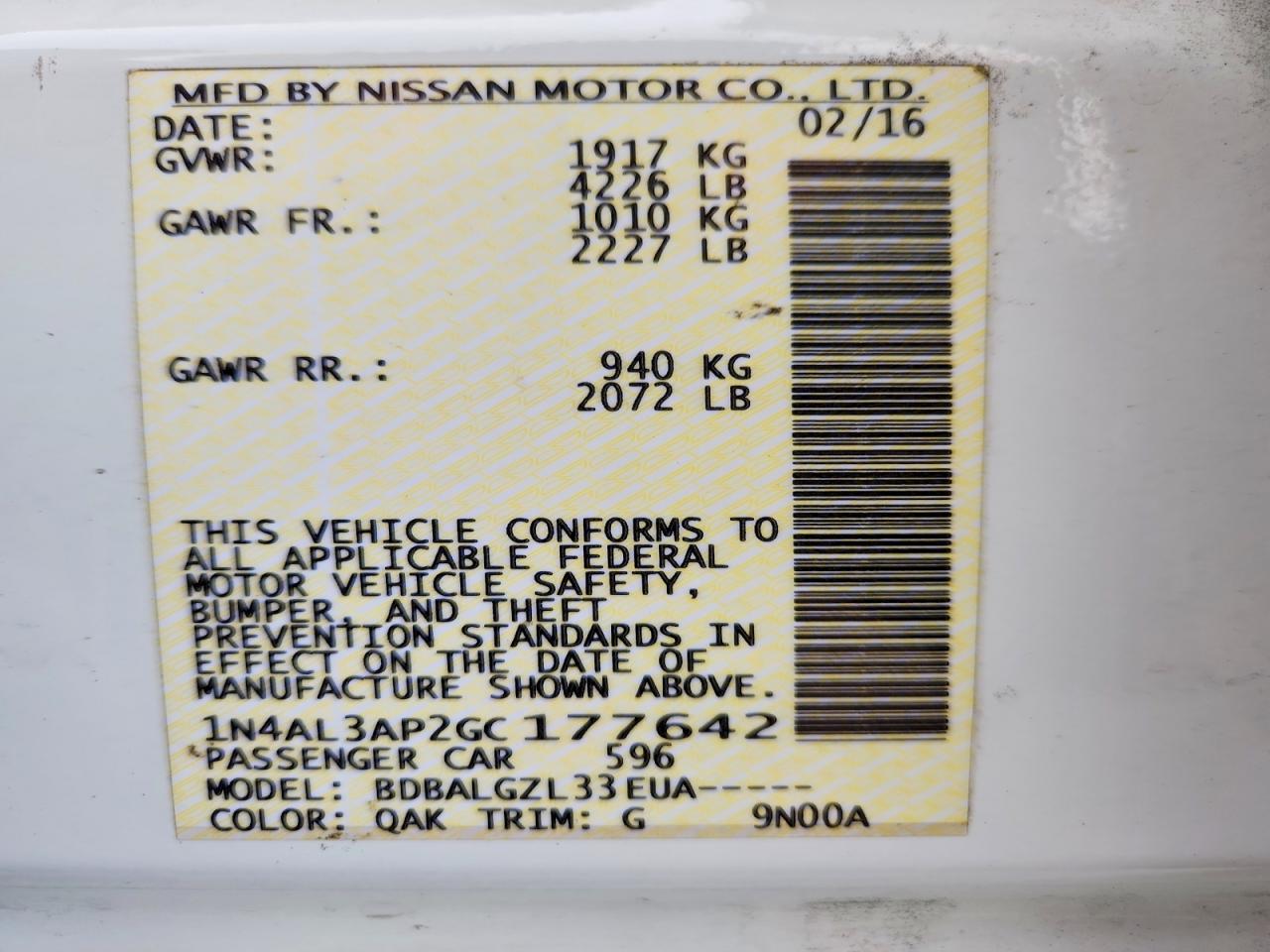 Nissan Altima 2.5 S