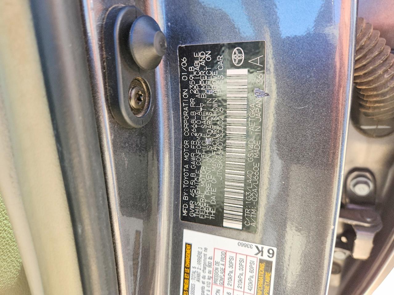 Toyota Camry Xle V6