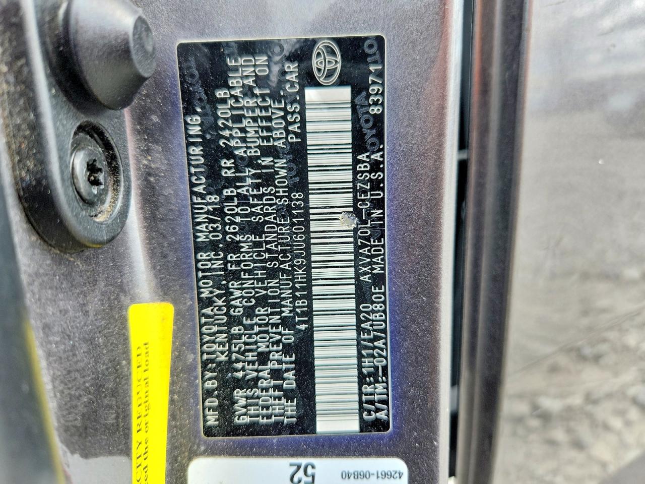 Toyota Camry Se