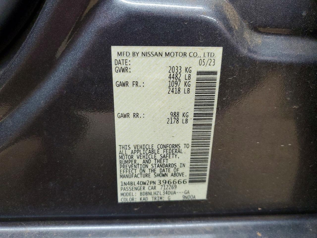 Nissan Altima Sv