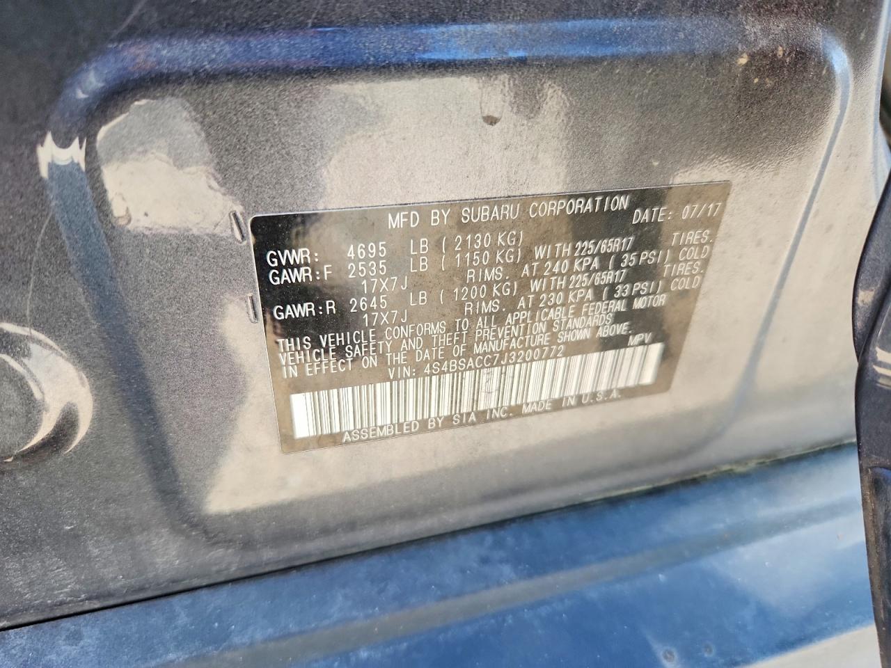 Subaru Outback 2.5i Premium