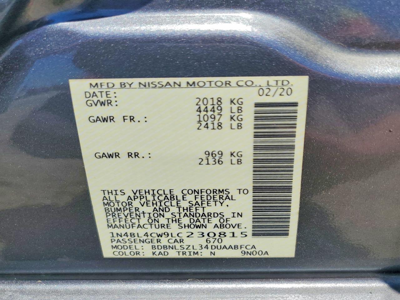Nissan Altima Sr