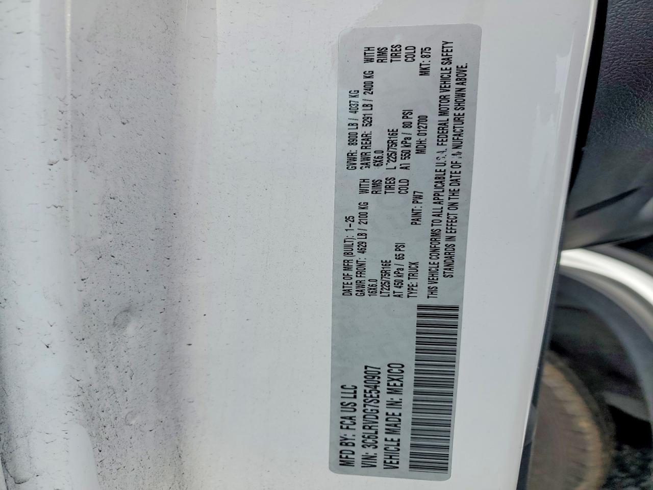 Ram Promaster 2500 High