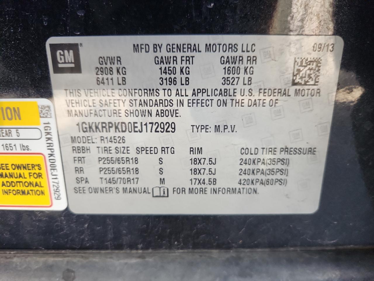 GMC Acadia Sle