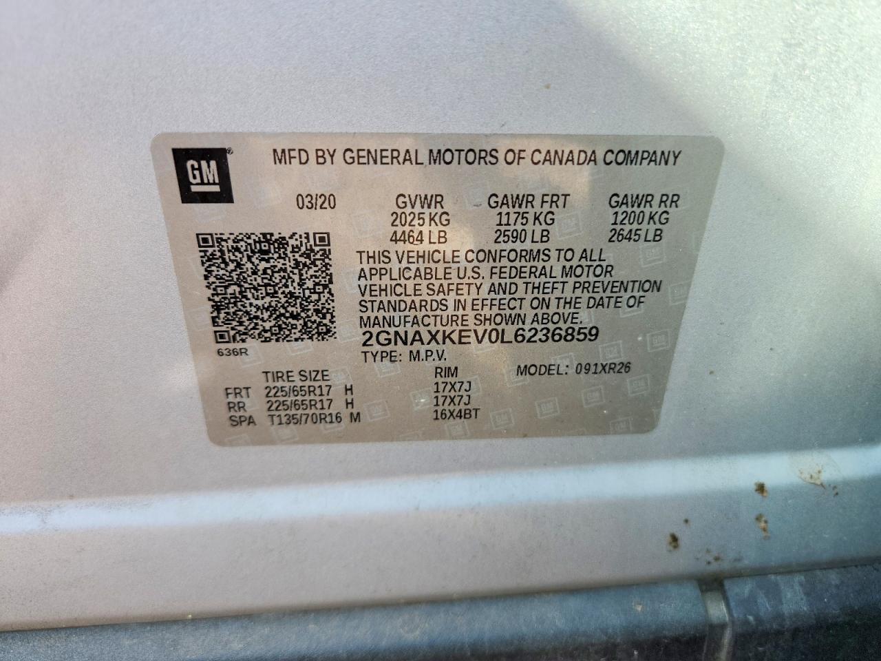 Chevrolet Equinox Lt