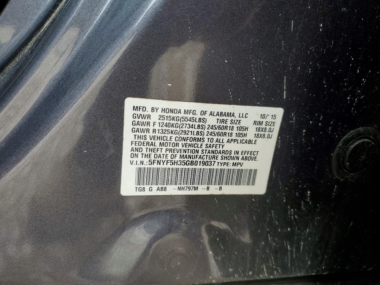 Honda Pilot Ex