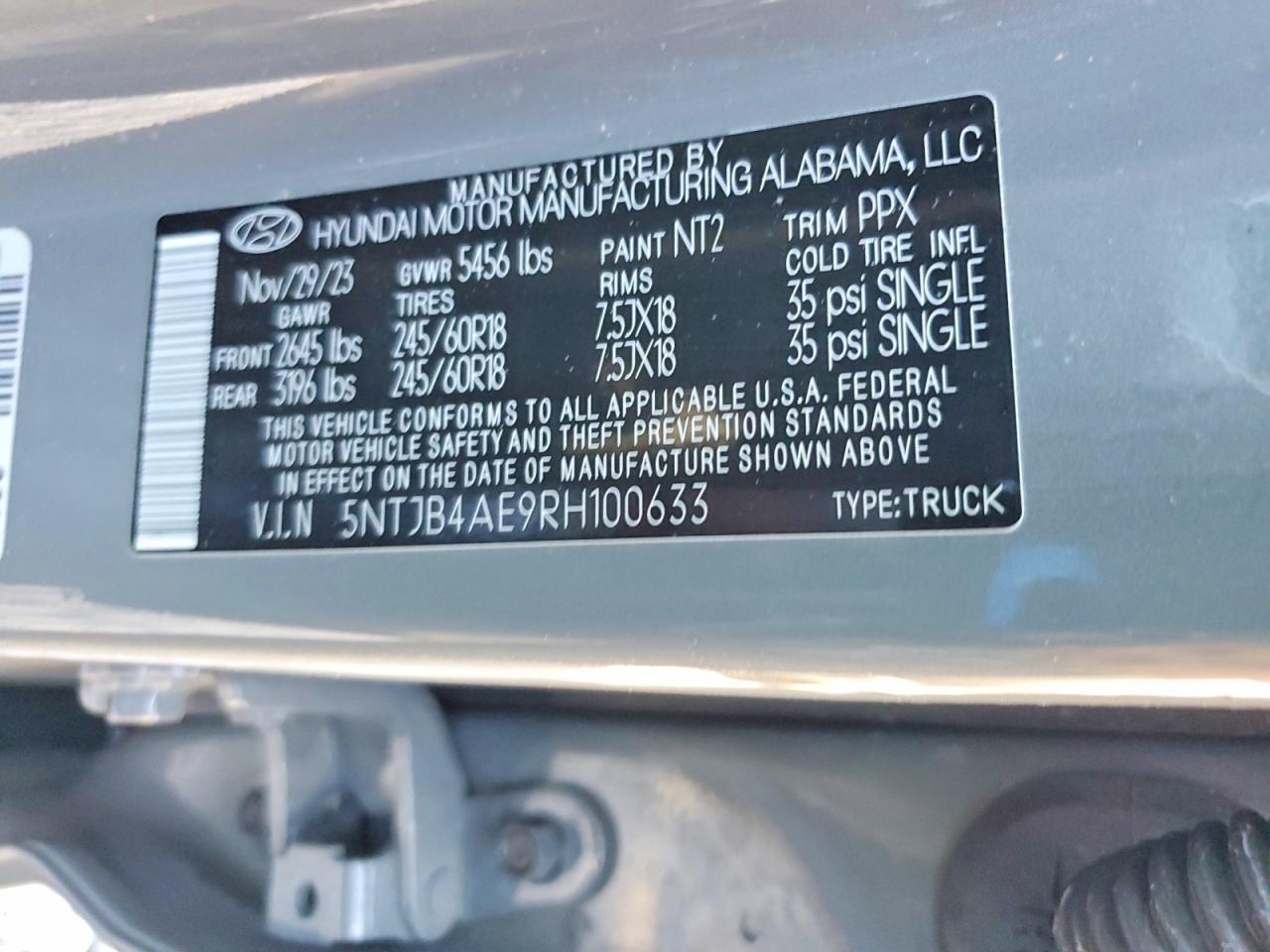 Hyundai SANTA CRUZ Sel