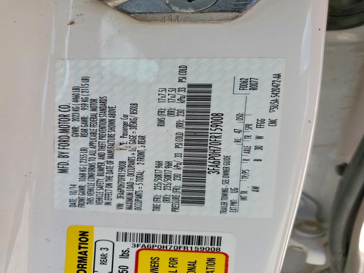Ford Fusion Se
