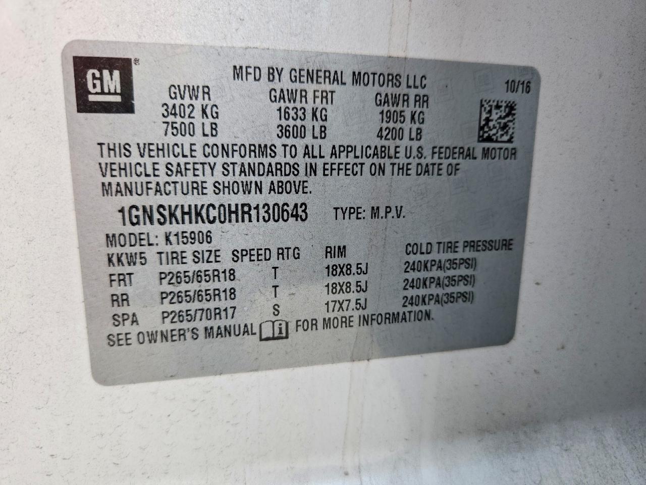 Chevrolet Suburban K1500 Lt