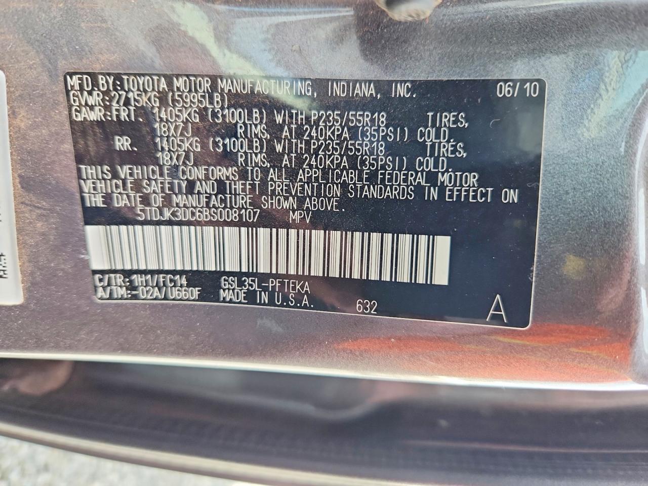 Toyota Sienna Le