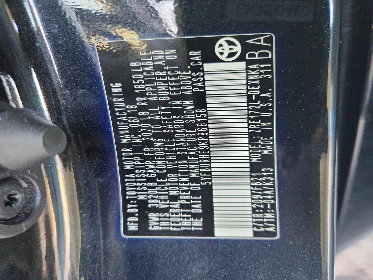 Toyota Corolla Le