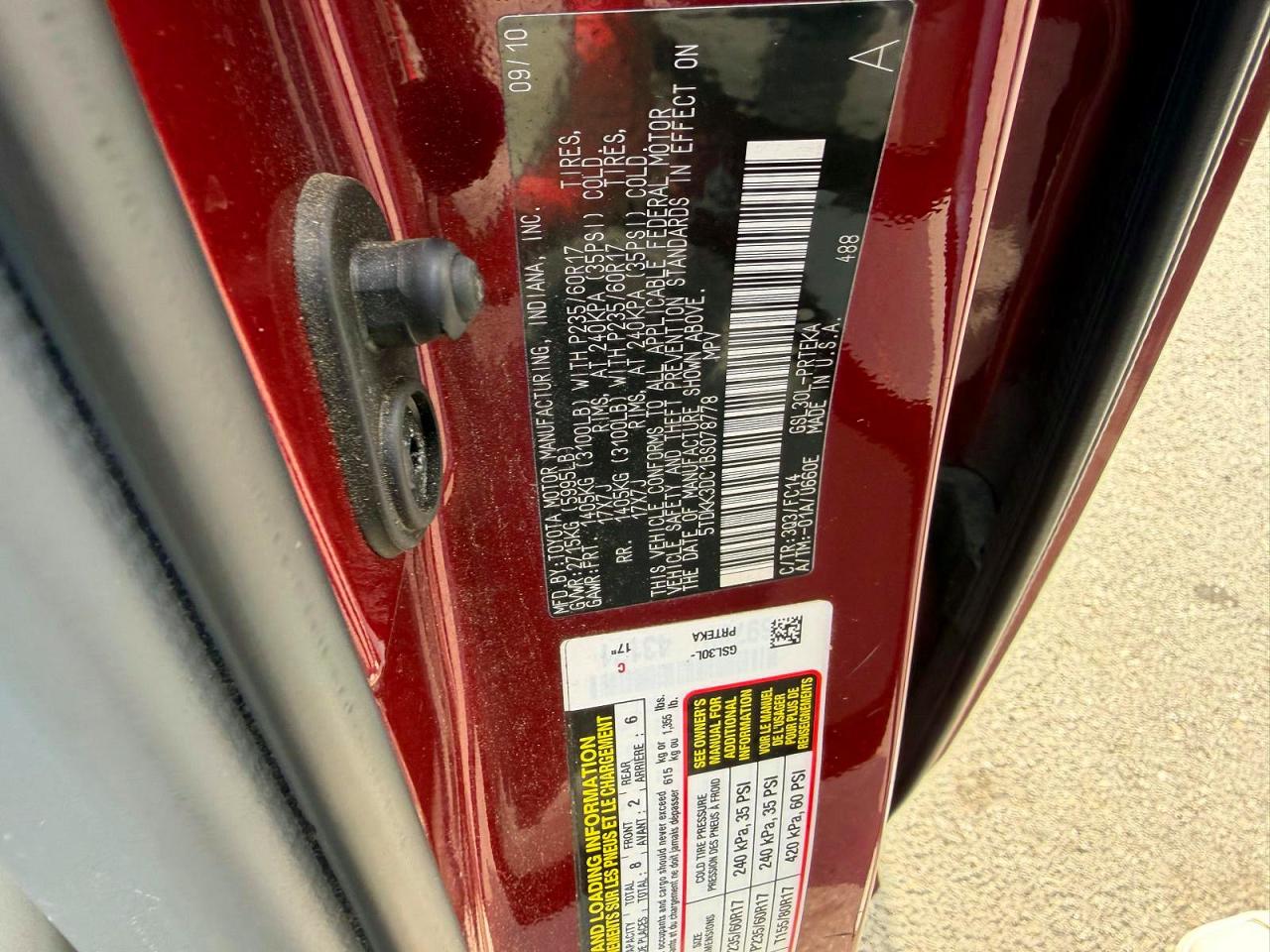 Toyota Sienna Le