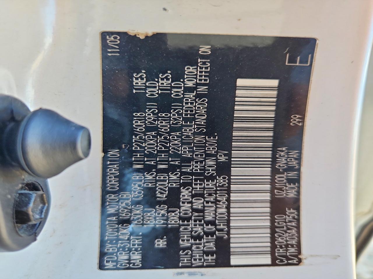 Lexus Lx 470 Bas Base