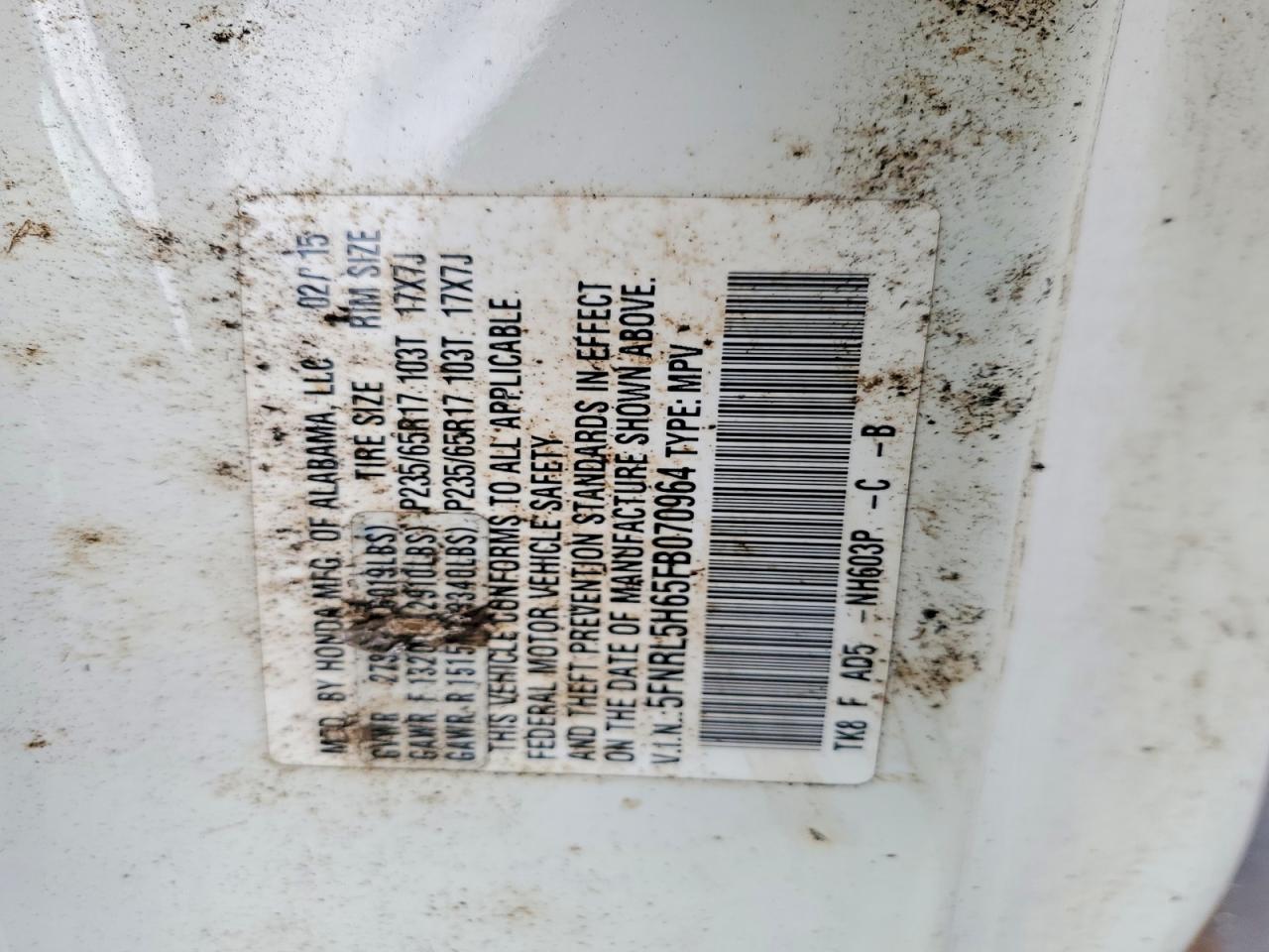 Honda Odyssey Exl