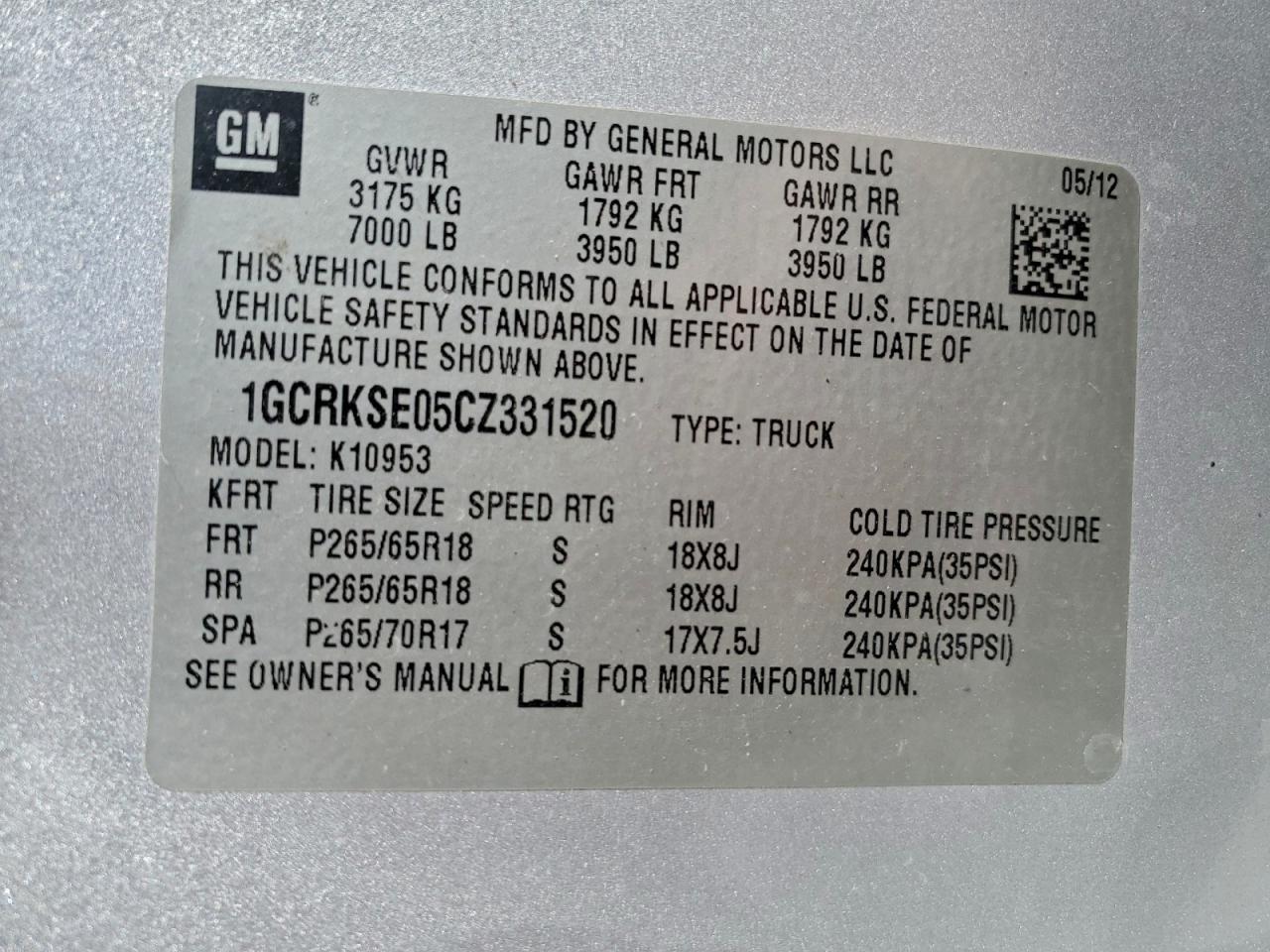 Chevrolet Silverado K1500 Lt