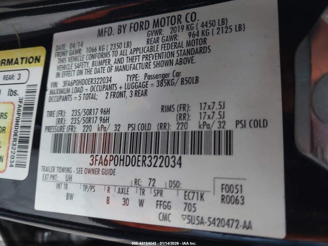 Ford Fusion Se