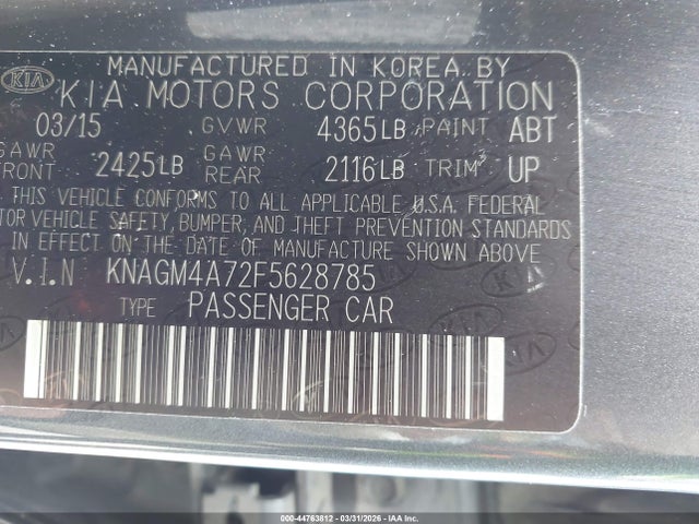 Kia Optima Lx