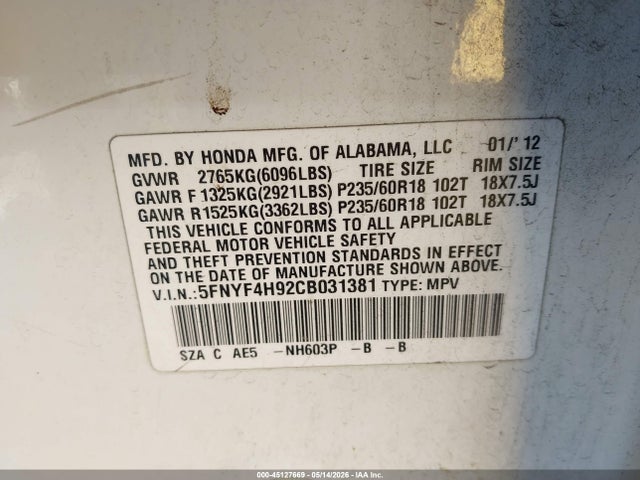 Honda Pilot Touring