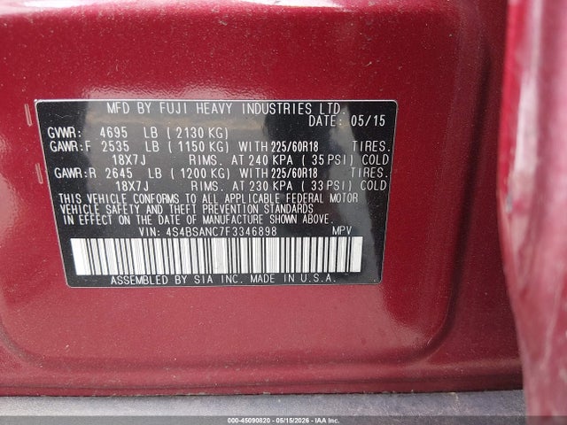 Subaru Outback 2.5i Limited