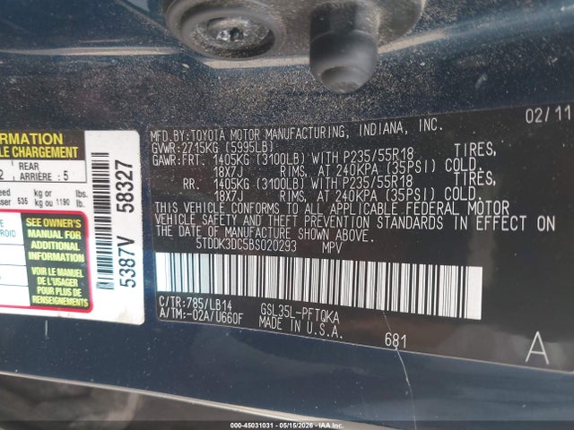 Toyota Sienna Xle