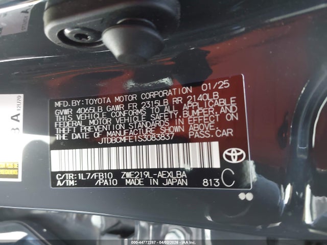 Toyota Corolla Hybrid Le