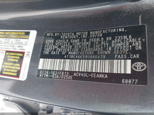 Toyota Camry Le