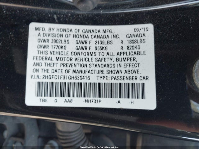 Honda Civic Ex-t