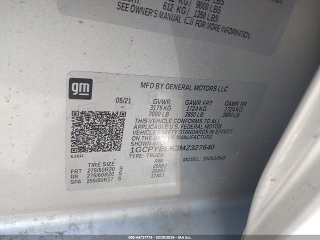 Chevrolet Silverado 1500 4wd  Short Bed Rst