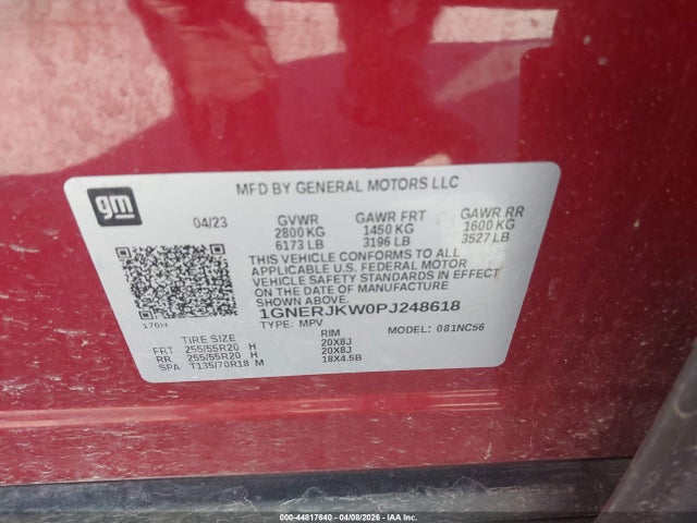 Chevrolet Traverse Fwd Rs