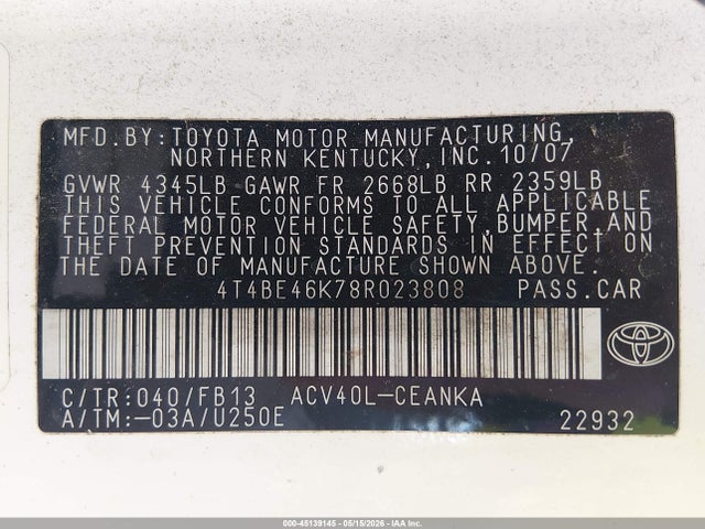 Toyota Camry Le