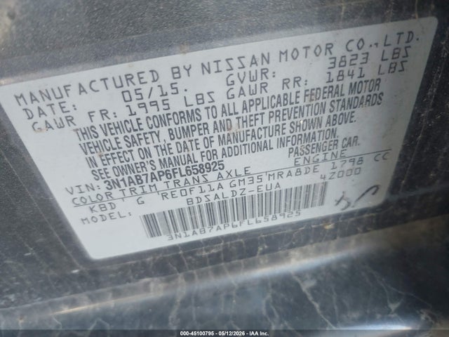 Nissan Sentra Sv