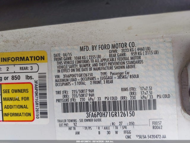 Ford Fusion Se